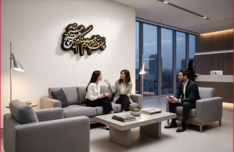 تابلو برجسته سه بعدی (چون تو دارم همه دارم دگرم هیچ نباید)